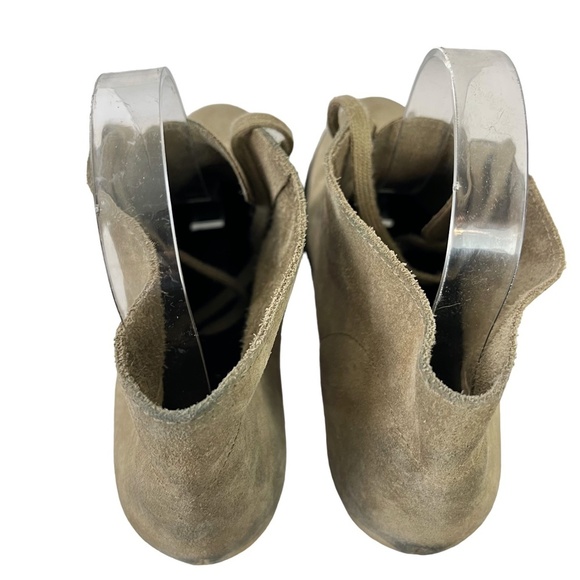 J CREW MACALISTER Wedge Boots Ankle Booties Genuine Leather Suede Shoes sz 8 - Picture 7 of 16